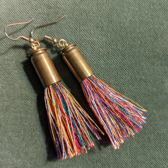 Repurposed casing earrings - Picture 2 of 3